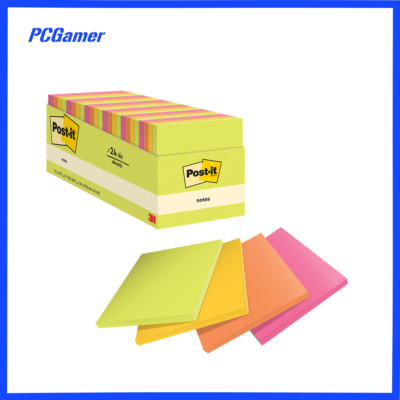 Posty Notes Ebay Post-it Notes - 654-24ASST - 76x76mm - 100 Sheet - 24 Pack | eBay Australia