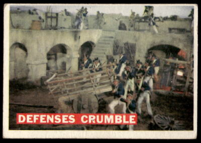 1956 Topps Davy Crockett Orange Back #70 Defenses Crumble Excellent 30184