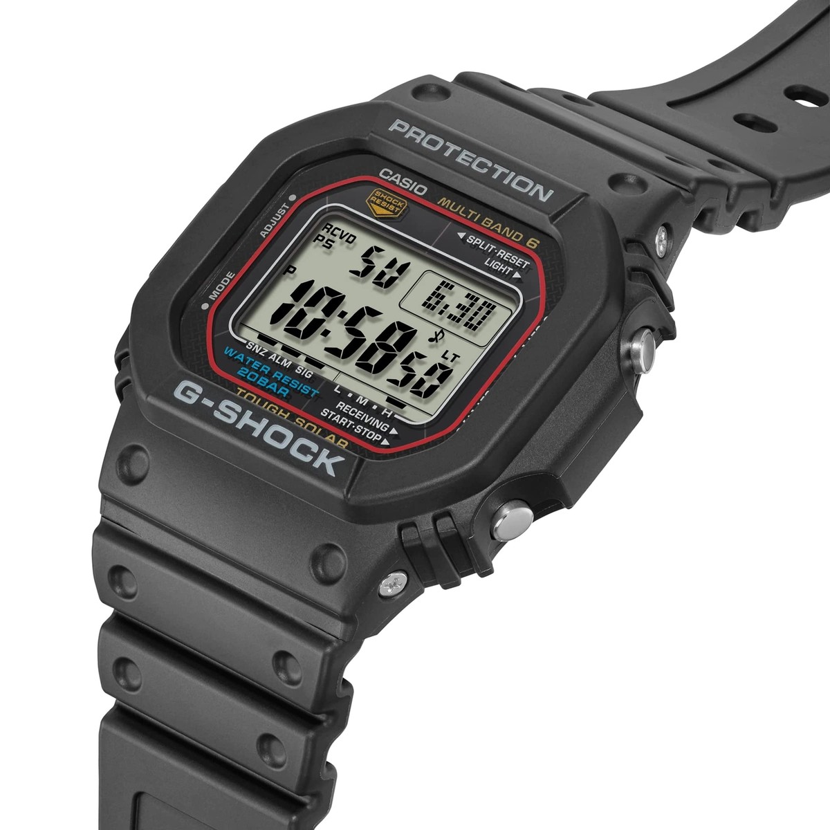 Casio G-SHOCK 5600SERIES Men's Waterproof Solar Black gw-m5610u-1