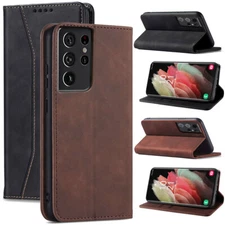 For Samsung Galaxy S21 Ultra/S21+/S21 Shockproof Flip Leather Wallet Case Cover