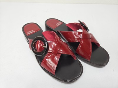 Jeffrey Campbell Womens Glimpse Slide Sandals Patent Leather Y2K Inspired Size 7