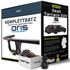 Für SEAT Tarraco SUV Typ KN2 Anhängerkupplung starr +eSatz 7pol 09.2018-05.2024