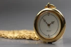 Vintage 1982 [Exc+5] Seiko 5420-5340 Gold Quartz Pendant Women’s Watch JAPAN
