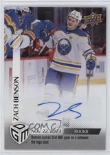 2023 Upper Deck Game Dated Moments Achievement Zach Benson Rookie Auto RC 16fy
