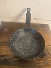 Vintage 5 1/2" Black Speckled Enamelware Fry Pan Skillet — photo 1