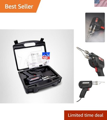Professional Dual-Heat Soldering Gun with Ergonomic Grip & Accessories | D550PK