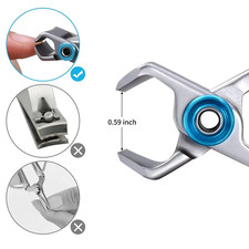 Ultra Wide Jaw Nail Clipper - Black