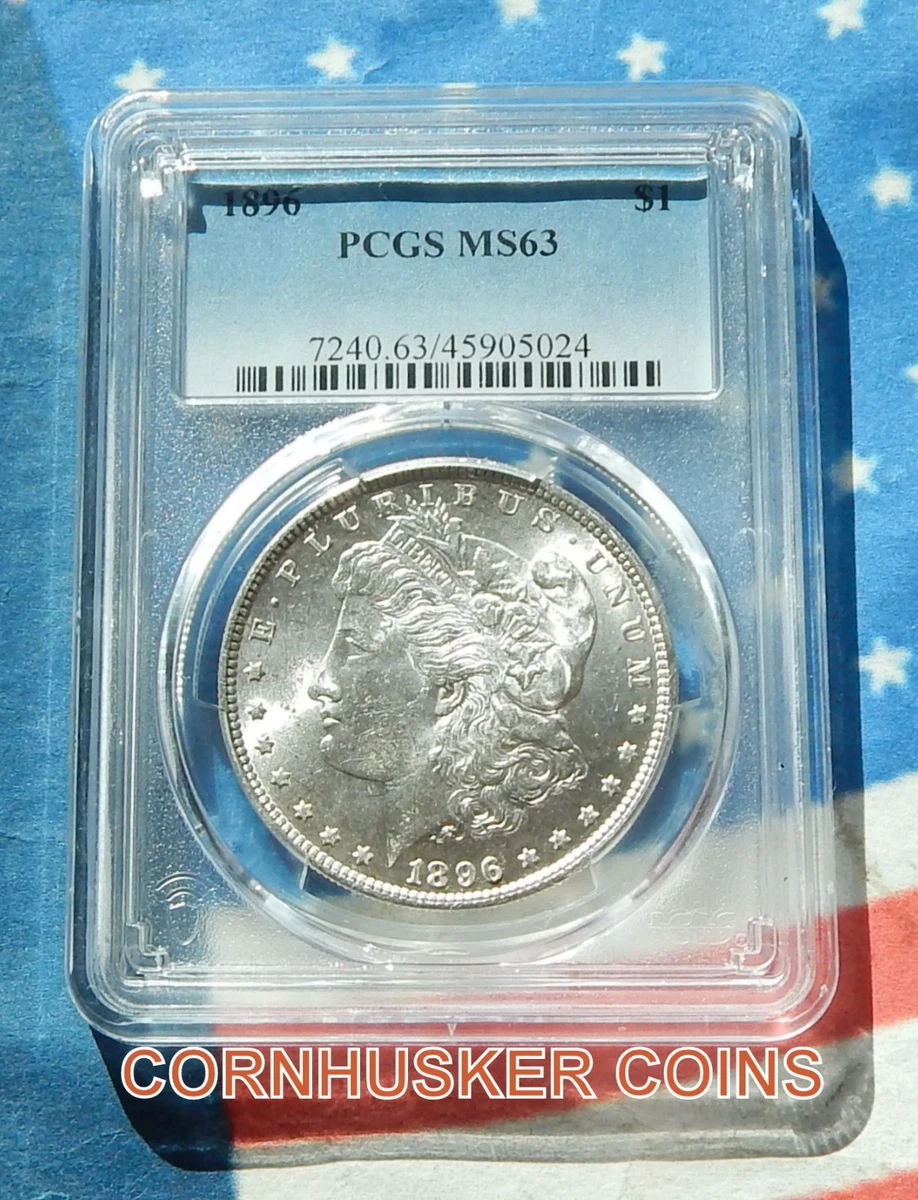 MS 63 Graded 1896 Year Morgan US Dollars (1878-1921) for sale | eBay