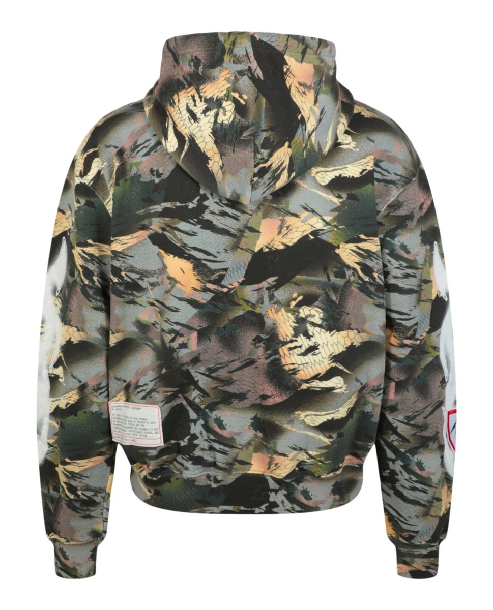 パーカー・フーディ Heron Preston Camouflage Flaming Sleeve Hoodie Heron Preston Mens Camouflage Flaming Sleeve Hoodie | eBay