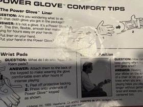 Mattel Nintendo NES Power Glove Comfort Tips Insert Paper [4007-0430]