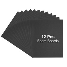 12Pcs, Foam Boards 406x305x3/16" 5mm Thick Foam Core Board Black