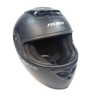 Vintage Fulmer AFS7 Full Face Motorcycle Helmet Black Size L Snell 2000 DOT