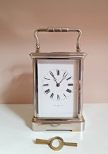 A high quality silvered carriage clock French makers Gay & Lamaille 1870 - VGC