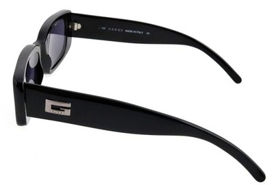 Vintage 90s Gucci Moda Sunglasses Black Rectangular GG 2409 N S