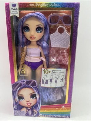 New Rainbow High Swim & Style Violet, Purple 11 Fashion Doll Age4+ FreeS&H