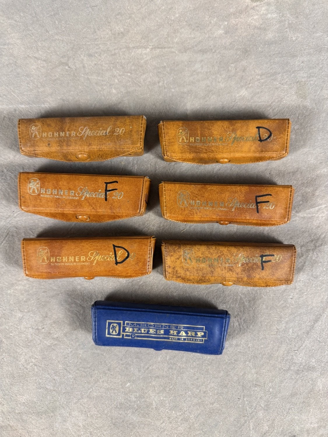 Hohner Special 20 Marine Band Blues Harp Diatonic Harmonica Lot 10-hole