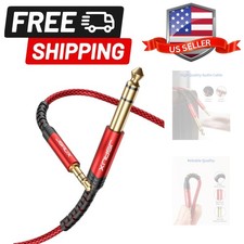 3.5mm to 6.35mm Stereo Audio Cable, 6.35mm 1/4" Male to 3.5mm 1/8" Male TRS B...