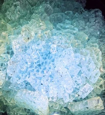 Clear Fire Pit, crafts, landscape, multiple use cases. Tempered shatter glass,