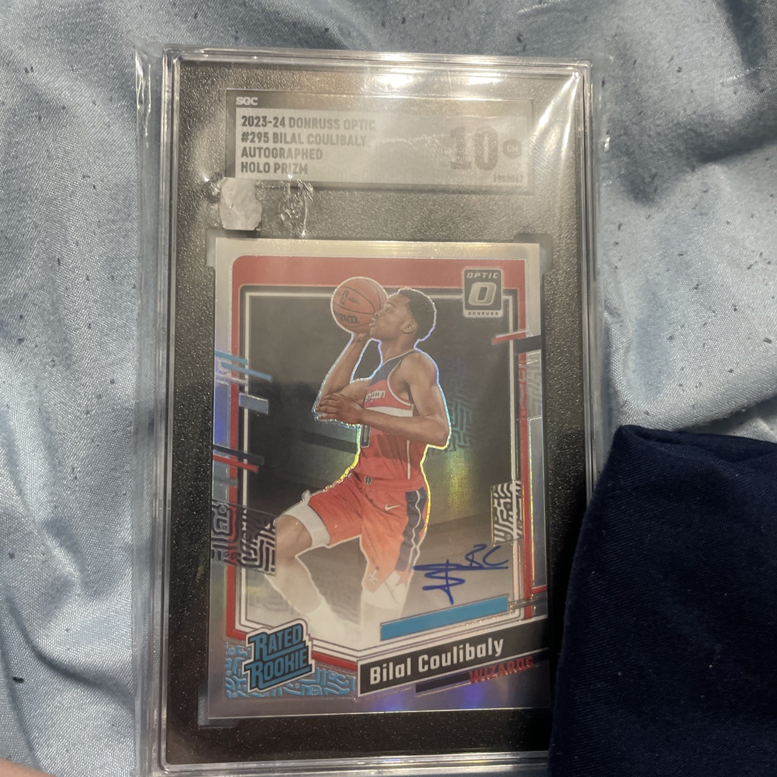 2023-24 Donruss Optic - Rated Rookie Holo Prizm On Card Auto Bilal Coulibaly