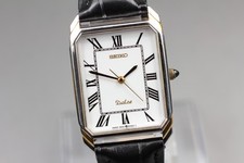 [Quasi MINT+++] SEIKO Dolce 5S21-5A10 25mm Quadrante Bianco Sweep Secondo Orologio Uomo