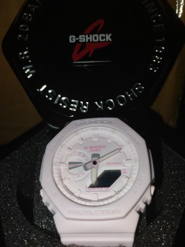 Casio G-SHOCK Pink Resin Analog/Digital Quartz Watch 200m WR w/ Box