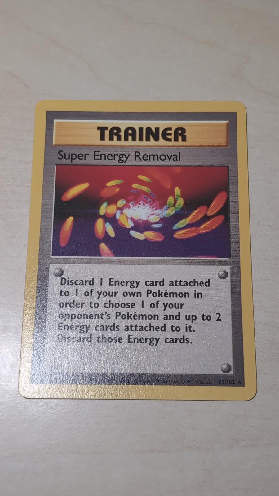 Super Energy Removal 79/102 Rare Base Set Unlimited Pokemon Lightly Played