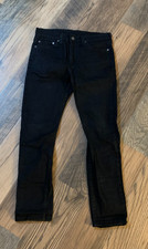 Levi Strauss 510 Men's size 32w/29l Black Skinny Stretch Denim Jeans