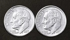 1957 P&D 10c SILVER ROOSEVELT  DIME YEAR SET. GEM  BU  (R051)
