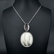 KETTE IM FANTASIE DESIGN & ANHÄNGER POLIERT & MATTIERT PALLADINIERT SCHMUCKJAGD