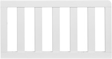 Emerson Crib to Toddler Bed Guard Rail Conversion Kit, Snow White, Greenguard Go
