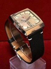 RADO NCC505 Orologio Vintage Automatico Day-Date Quadrante Argento Cinturino ...