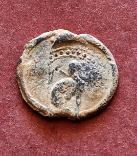 Roman TESSERAE Token sphinx image 6 1g 24mm RARE