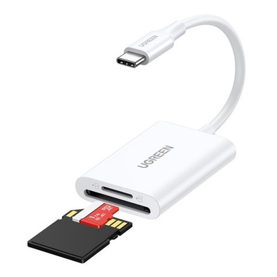 UGREEN USB C Kartenleser SD Micro 170 MB/S 3.0 Card Reader (Weiß) Weiß