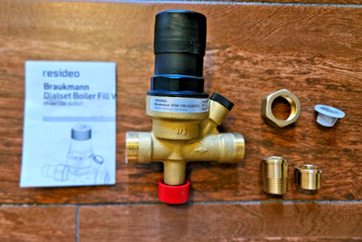 Resideo Braukmann VF06-100-SUSUT/U DialSet Boiler Fill Valve 1/2'' NPT/C Brass