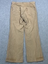 1979 Levis Women  s Pants 32x27 Flared Bell Bottom Brown Denim 70s Talon 42 VTG