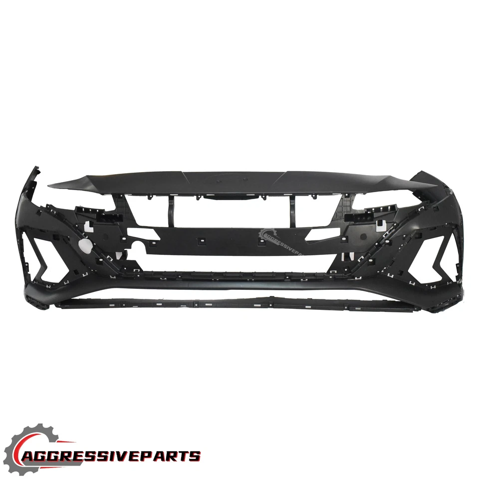 Front Bumper Cover Primed & Grille Assembly Fit Hyundai Elantra Sedan 2021-2023 Foto 3 de 4