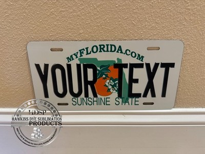 Florida  Custom, Personalized, Novelty, State License Plate, auto tag, FL