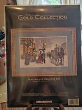 Dimensions Gold Collection Alan Maley's Gracious Era Cross Stitch Kit 16"×10"NEW