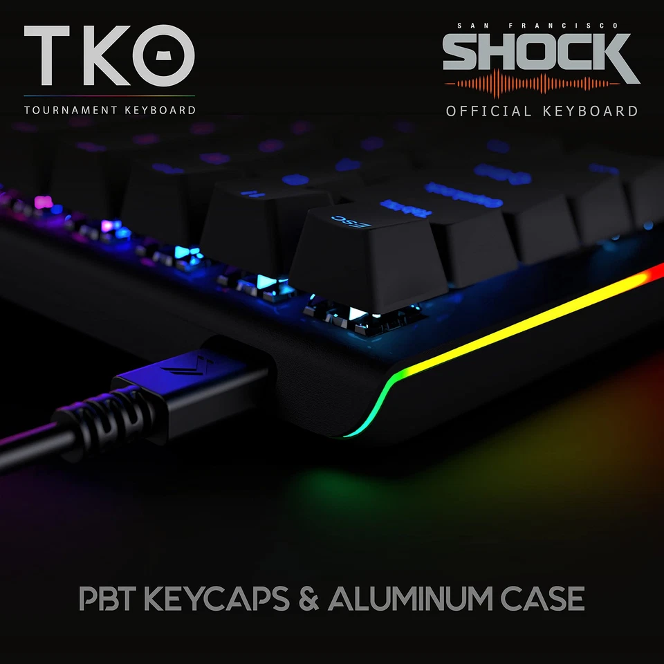 Gaming TKO Mechanical Keyboard | Clicky White Switches | 60% Layout | Split S... - Image 2 of 4