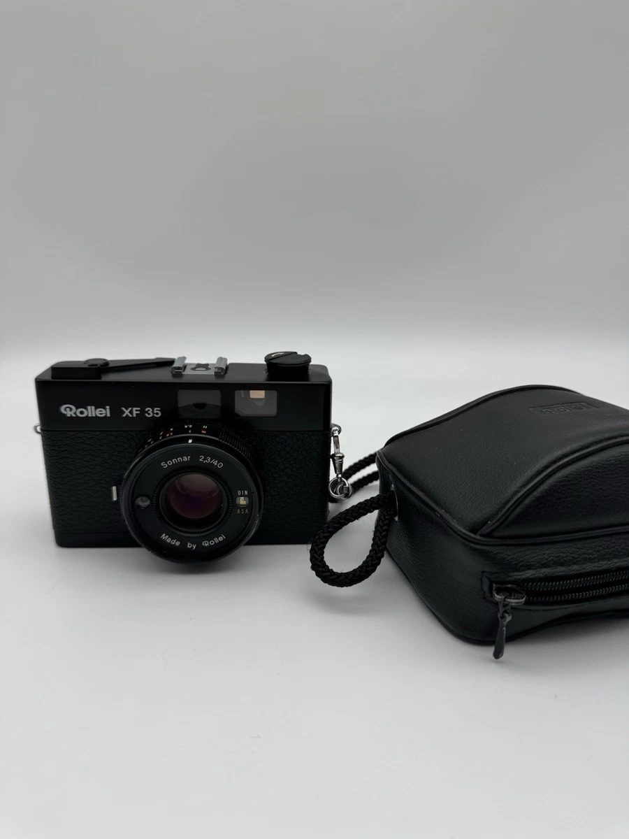 Rollei XF 35 Noir Singapour – Objectif Sonnar 2,3/40 – Pour Pièces / Réparation