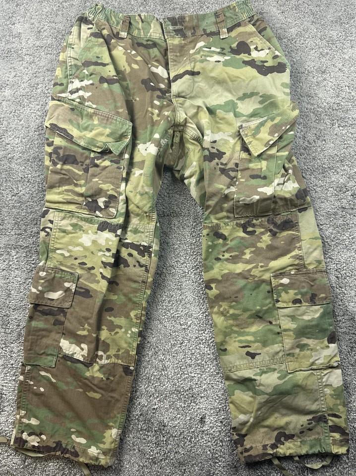 Federal Prison Industries Pants Womens 31 Short Camo Cargo Army Combat OCP
