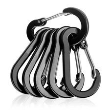 Outdoor Carabiner Keychain D Shape Mini Carabiner Buckle Hook Multifunctional Hi