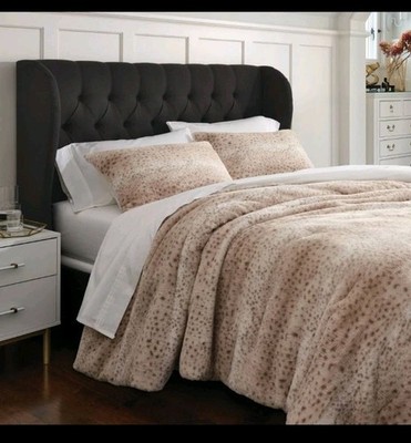 Threshold Luxe Faux-Fur Comforter  King Set Lightweight