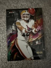 2024 Topps Finest Josh Cribbs Black Refractor Common /25 Browns #17