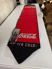 Coca-Cola Woven  Table Runner Logo Each End (70 inches X 13 Inches) Tip to Tip