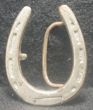 XD17113 VINTAGE 1970s  HORSESHOE  WESTERN ANIMAL UNISEX FASHION BELT BUCKLE