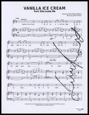 Laura Benanti "She Loves Me" AUTOGRAPH Signed 'Vanilla Ice Cream' Sheet Music