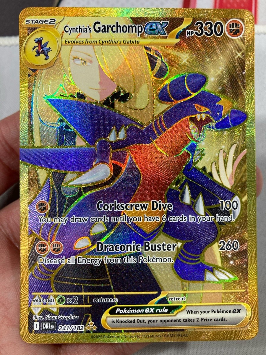 Pokemon Destined Rivals Cynthia's Garchomp EX 241/182 | eBay