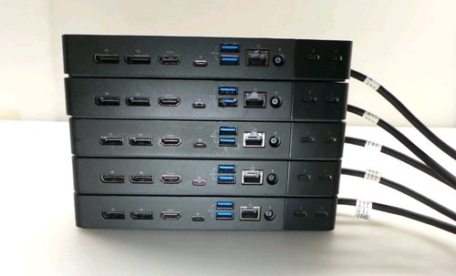 Lot Of (5) Dell WD22TB4 Thunderbolt Docking Station with Dell 180w AC Adapter