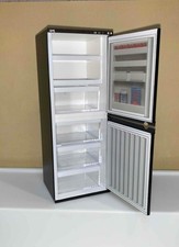 MINIATURE DOLLHOUSE 1:12 SCALE DELPH FRIDGE/FREEZER BLACK OPENS - DA31